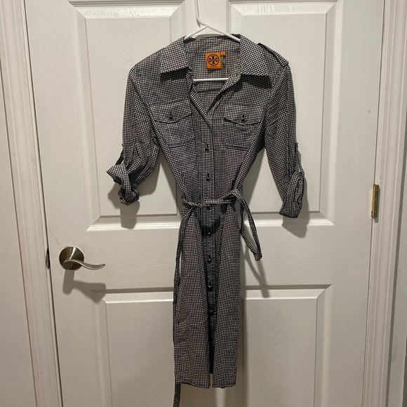 Tory Burch Women’s Brigitte cotton shirt dress EUC size 4 - Picture 2 of 3